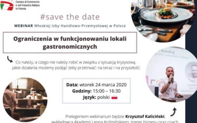 WEBINAR DLA RESTAURATORÓW I OPERATORÓW HO.RE.CA