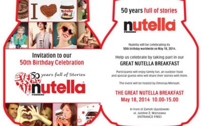 invito 50 anni di Nutella
