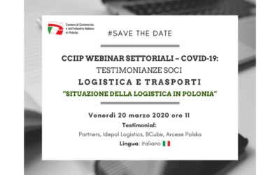 Webinar CCIIP – „Sektor transportowy – Aktualna sytuacja w logistyce – testimonial”