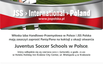 cocktail in occasione dell’inaugurazione di Juventus Soccer Schools in Polonia