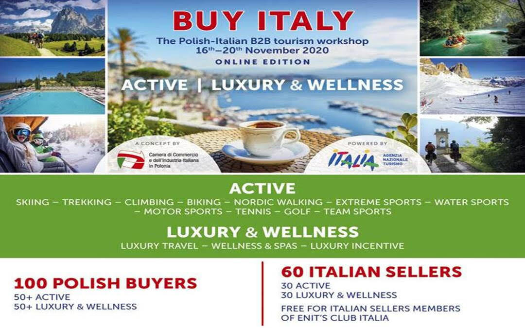 Tutto esaurito per il BUY ITALY della Camera di Commercio Italiana in Polonia, workshop turistico B2B con 100 buyer polacchi e 60 seller italiani presentati da ENIT