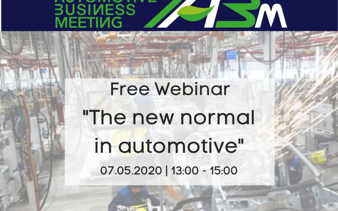 Webinar “Road to IABM” #1 – „The new normal in automotive”