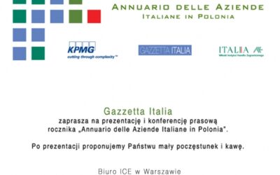 presentazione dell”Annuario delle Aziende Italiane  2011″ a Varsavia