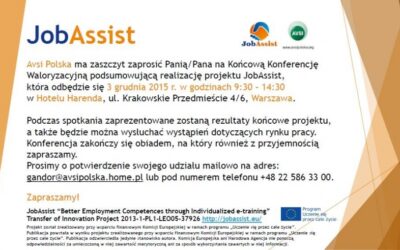 konferencja podsumowująca międzynarodowy projekt JobAssist