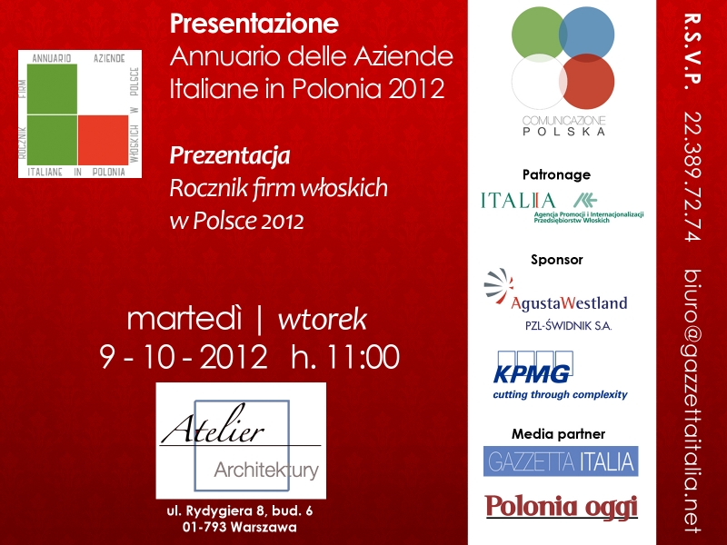 prezentacja Rocznika Firm Włoskich 2012