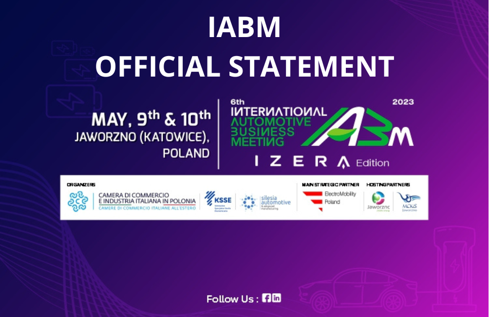 IABM IZERA Edition – Official Statement