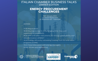 ITALIAN CHAMBER BUSINESS TALKS | DINNER EDITION: ENERGY PROCUREMENT CHALLENGES IN 2024 AND BEYOND