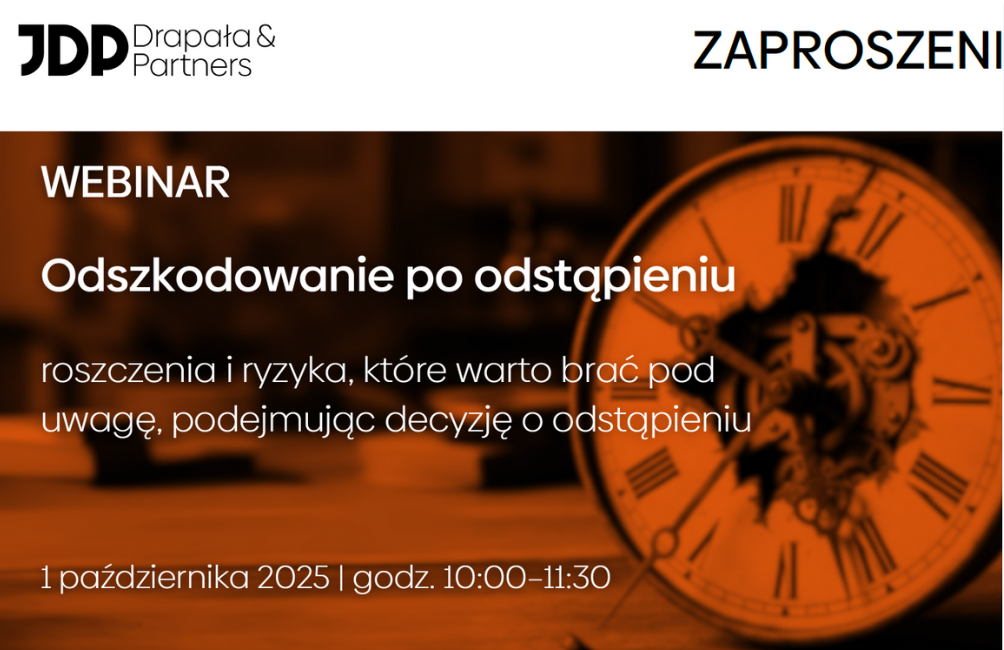 Webinar JDP: Risarcimento dopo il recesso – pretese e rischi